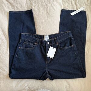 NWT Reformation Greer Mid Rise Straight Jeans in Ondine — PETITE